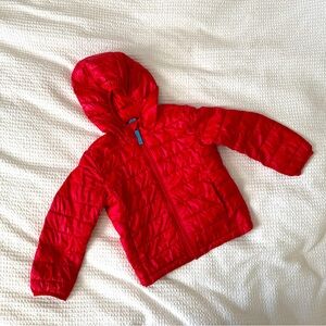Primary Kids Red Lightweight Puffer Jacket - Size 4-5